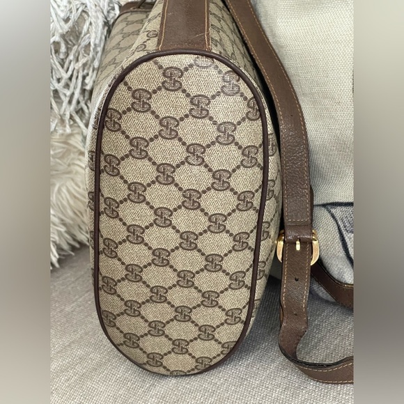 GUCCI 𝑉𝑖𝑛𝑡𝑎𝑔𝑒 MONOGRAM BUCKET DRAWSTRING BAG W/GUCCI DUST BAG🎬💯Authentic - Picture 6 of 16